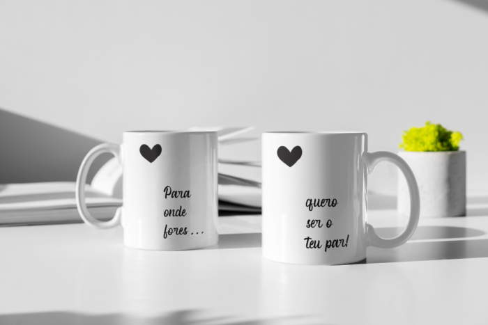 Caneca - Para onde fores... Quero ser o teu par!